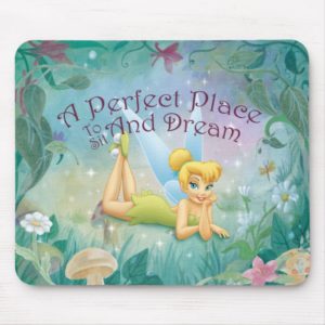 Tinker Bell Laying Down Mouse Pad