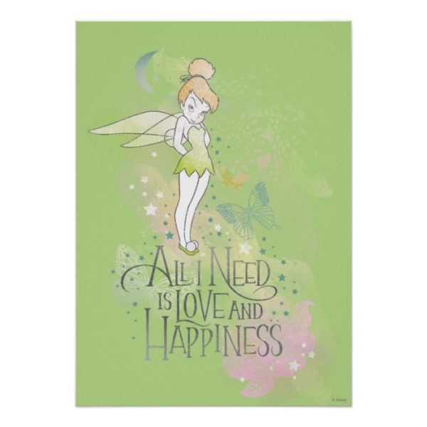 Tinker Bell Love And Happiness Poster