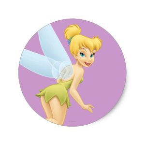 Tinker Bell Pose 2 Classic Round Sticker
