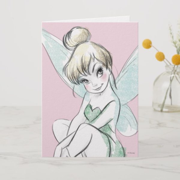 Tinker Bell | Sitting Pastel Card