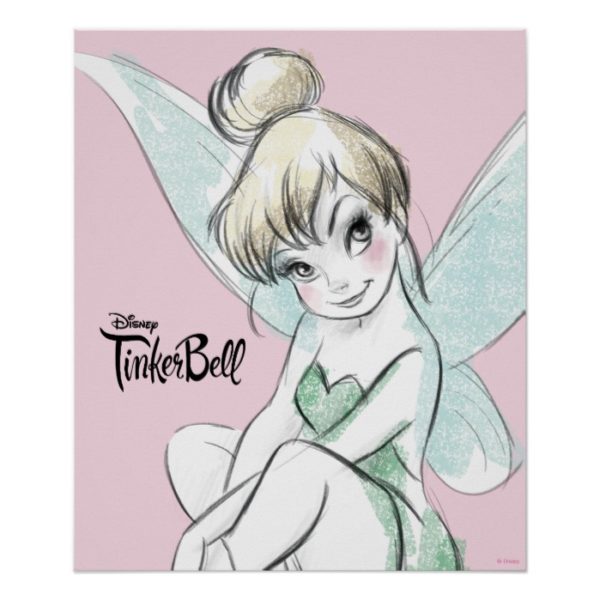 Tinker Bell | Sitting Pastel Poster