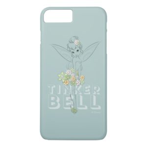 Tinker Bell Sketch With Jewel Flowers Case-Mate iPhone Case