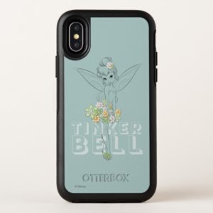 Tinker Bell Sketch With Jewel Flowers OtterBox iPhone Case