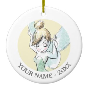 Tinkerbell | Hands Up Your Name Ceramic Ornament