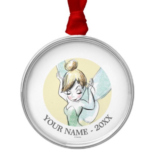 Tinkerbell | Hands Up Your Name Metal Ornament