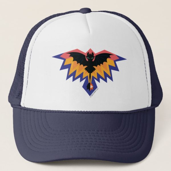 Toothless Colored Flight Graphic Trucker Hat