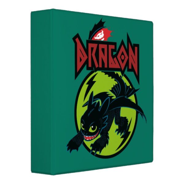 Toothless "Dragon" Runic Graphic 3 Ring Binder