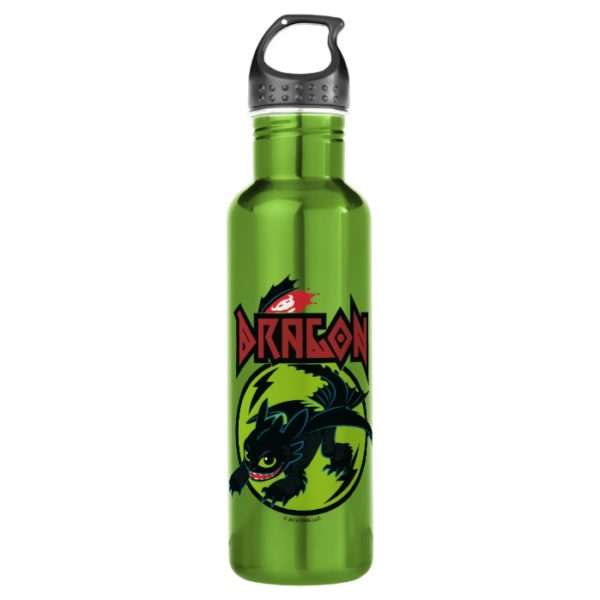 Toothless "Dragon" Runic Graphic Stainless Steel Water Bottle