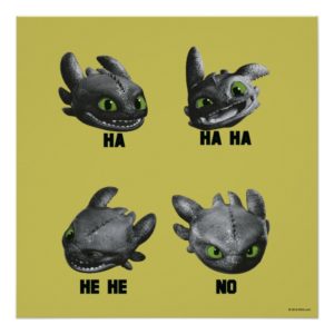 Toothless Face Expression Chart