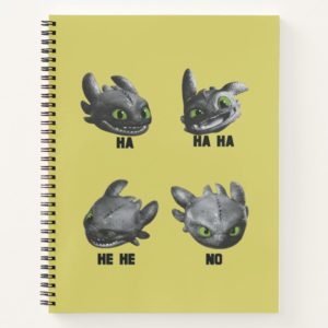 Toothless Face Expression Chart Notebook