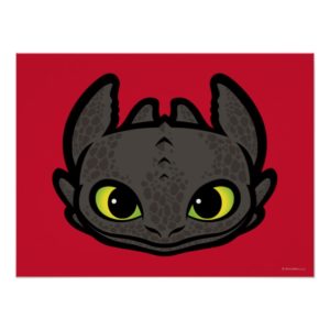 Toothless Head Icon Poster