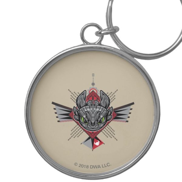 Toothless Tribal Chain Emblem Keychain