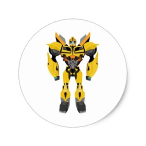 Transformers Autobot Bumblebee Classic Round Sticker