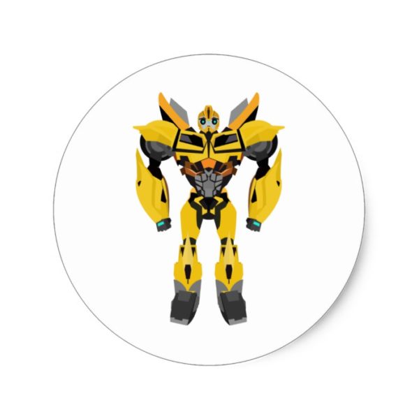Transformers Autobot Bumblebee Classic Round Sticker