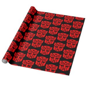Transformers Autobot Red Mask Wrapping Paper