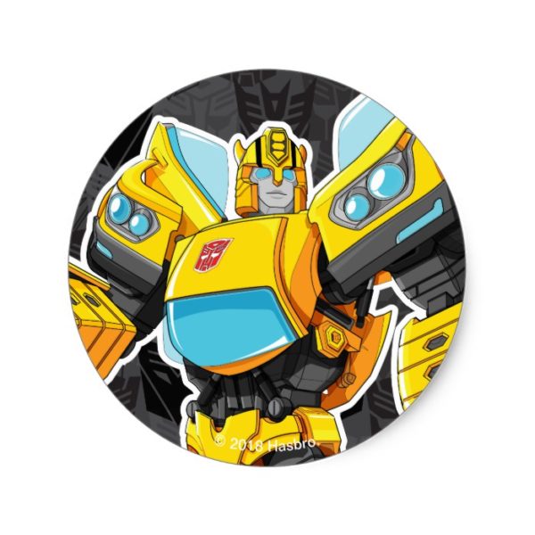 Transformers | Bumblebee 84 Camo Classic Round Sticker
