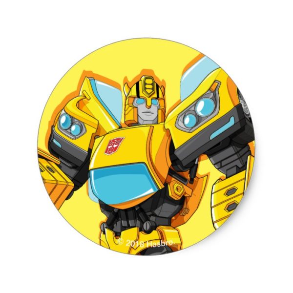 Transformers | Bumblebee Standing Pose Classic Round Sticker