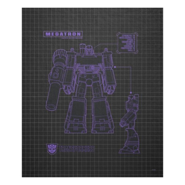 Transformers | Megatron Leader of the Decepticons Fleece Blanket