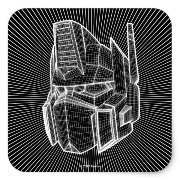 Transformers | Optimus Prime 3D Model Square Sticker