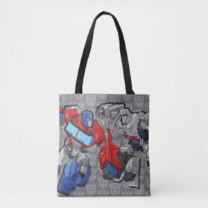 Transformers | Optimus Prime Fighting Megatron Tote Bag