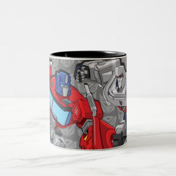 Transformers | Optimus Prime Fighting Megatron Two-Tone Coffee Mug