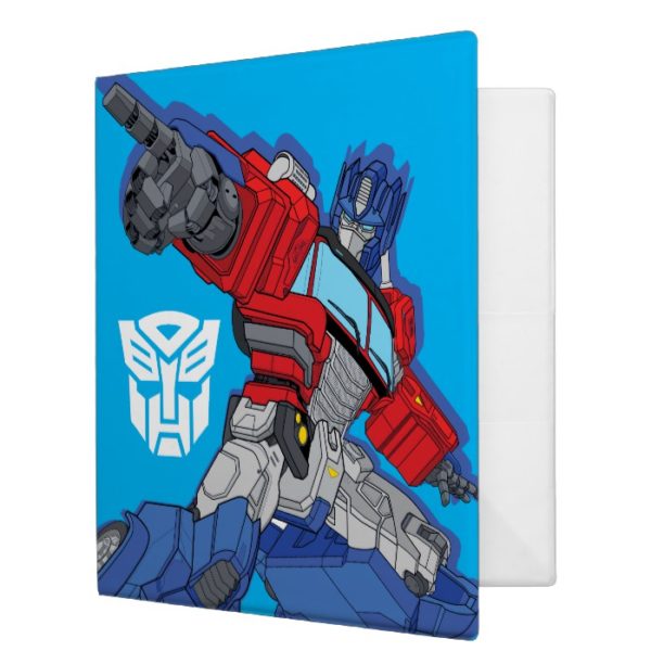 Transformers | Optimus Prime Pointing Pose 3 Ring Binder
