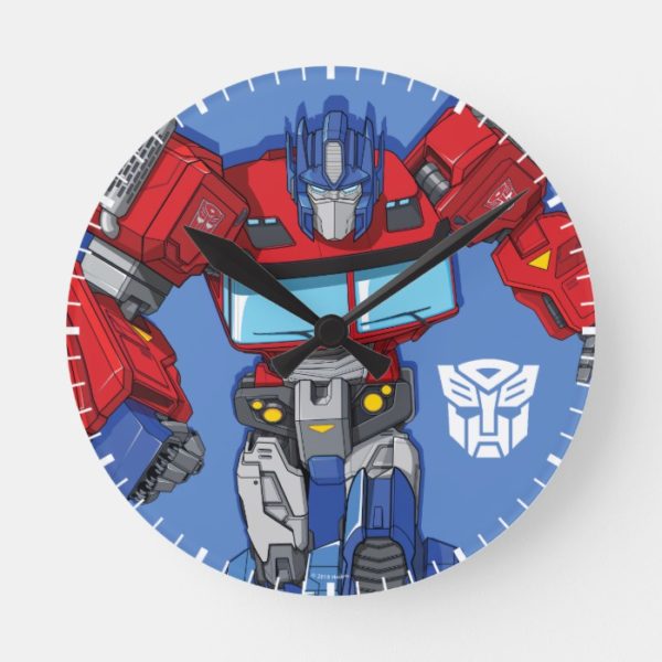 Transformers | Optimus Prime Walking Pose Round Clock