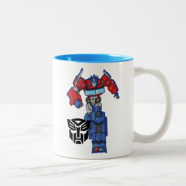 Transformers | Optimus Prime Walking Pose Two-Tone Coffee Mug