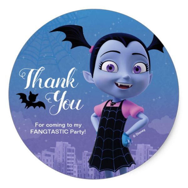 Vampirina | Birthday Thank You Classic Round Sticker