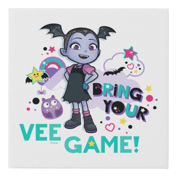 Vampirina | Bring Your Vee Game! Faux Canvas Print