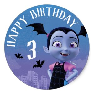 Vampirina | Happy Birthday Classic Round Sticker