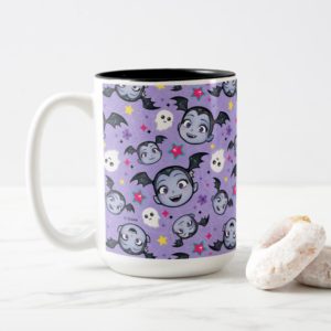 Vampirina | Super Sweet Purple Pattern Two-Tone Coffee Mug