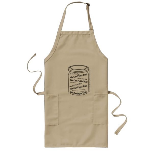 We Can Pickle That! Long Khaki Apron