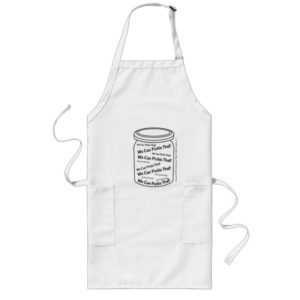 We Can Pickle That! Long White Apron