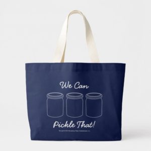 We Can Pickle That! Navy Blue Jumbo Tote