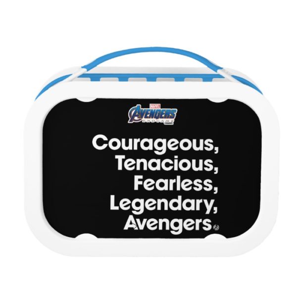 Avengers: Endgame | Avengers Adjective Typography Lunch Box