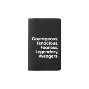 Avengers: Endgame | Avengers Adjective Typography Pocket Moleskine Notebook