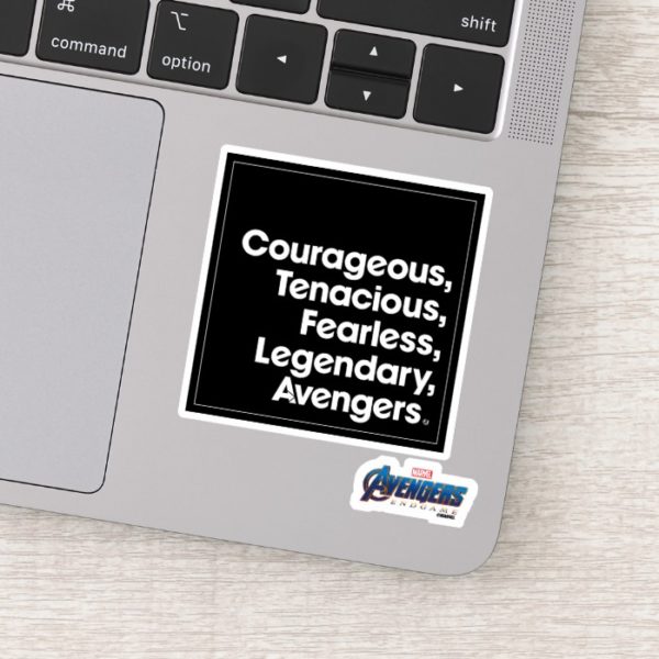 Avengers: Endgame | Avengers Adjective Typography Sticker