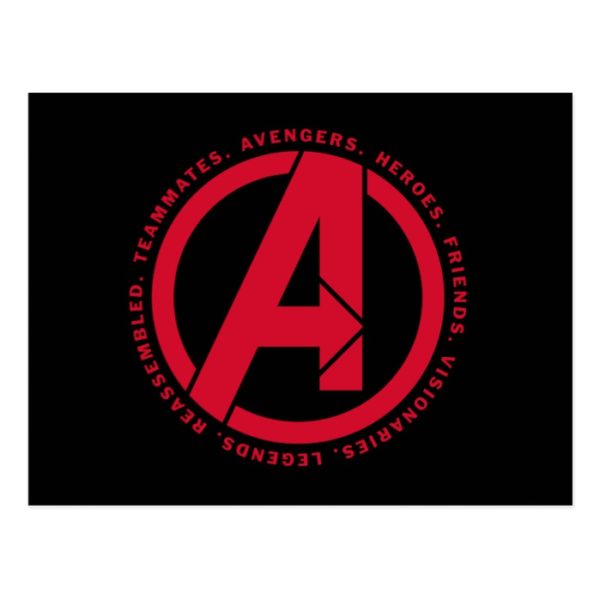 Avengers: Endgame | Avengers Attributes Logo Postcard