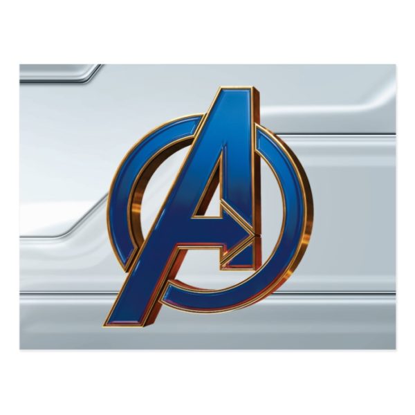 Avengers: Endgame | Avengers Blue & Gold Logo Postcard
