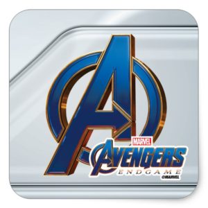 Avengers: Endgame | Avengers Blue & Gold Logo Square Sticker