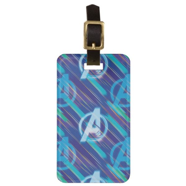 Avengers: Endgame | Avengers Blue Logo Pattern Bag Tag