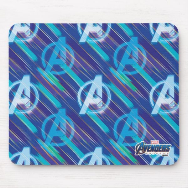 Avengers: Endgame | Avengers Blue Logo Pattern Mouse Pad