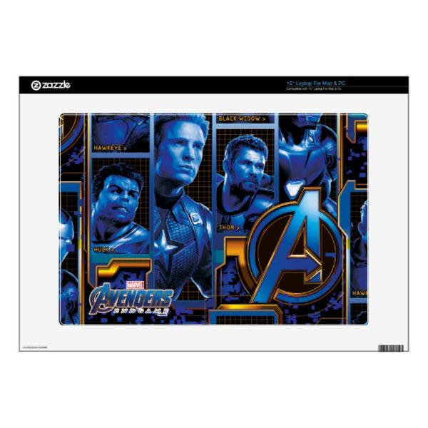 Avengers: Endgame | Avengers Character Panels 15" Laptop Decal