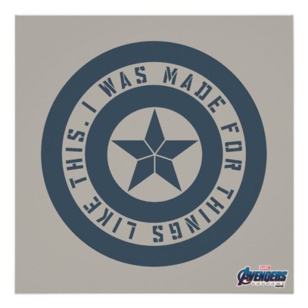 Avengers: Endgame | Captain America "I Was Made" Poster