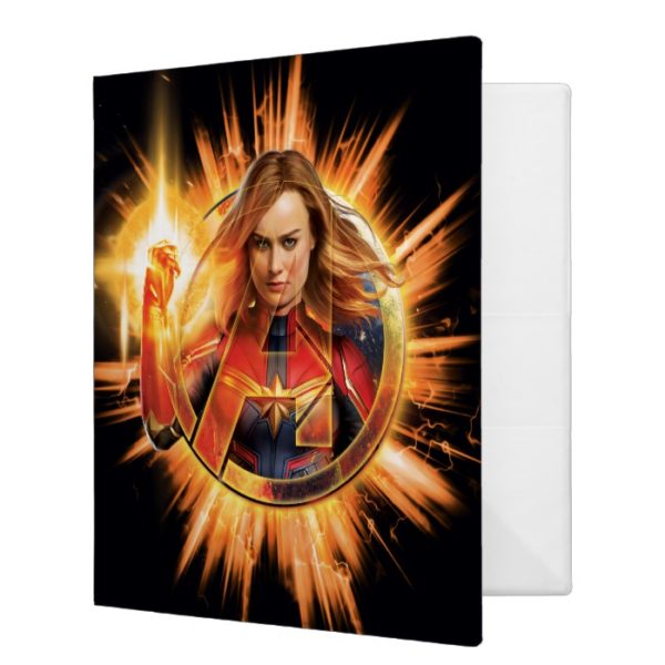 Avengers: Endgame | Captain Marvel Avengers Logo 3 Ring Binder