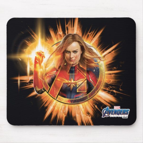 Avengers: Endgame | Captain Marvel Avengers Logo Mouse Pad