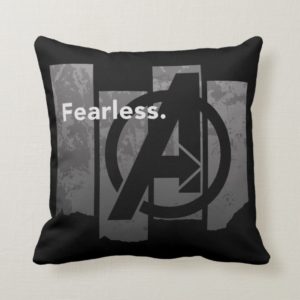 Avengers: Endgame | "Fearless" Avengers Logo Throw Pillow