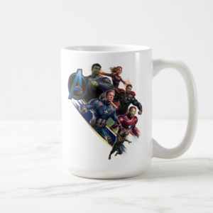 Avengers: Endgame | Group With Blue Logo Coffee Mug