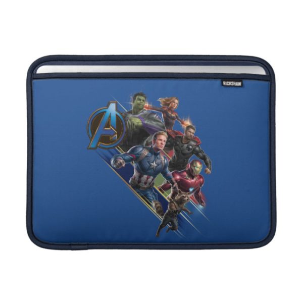 Avengers: Endgame | Group With Blue Logo MacBook Air Sleeve